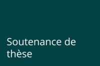 Soutenance de thèse de doctorat Ph D Stéphanie Allard